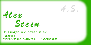 alex stein business card